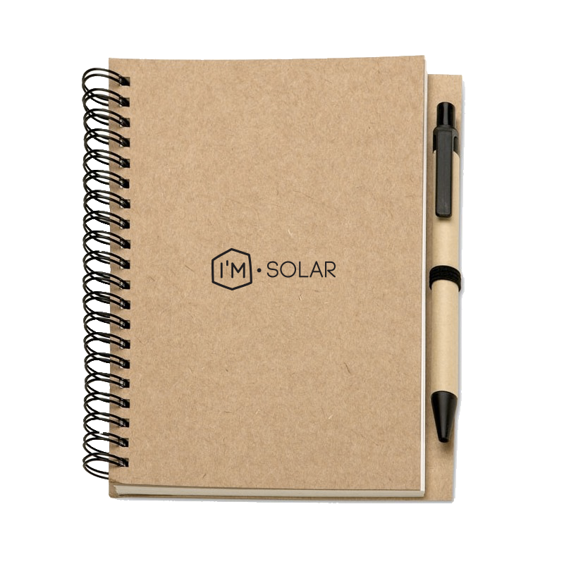 carnet papier recylcé I.M SOLAR